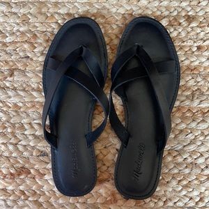NWT Madewell Boardwalk Thong Sandal in Leather